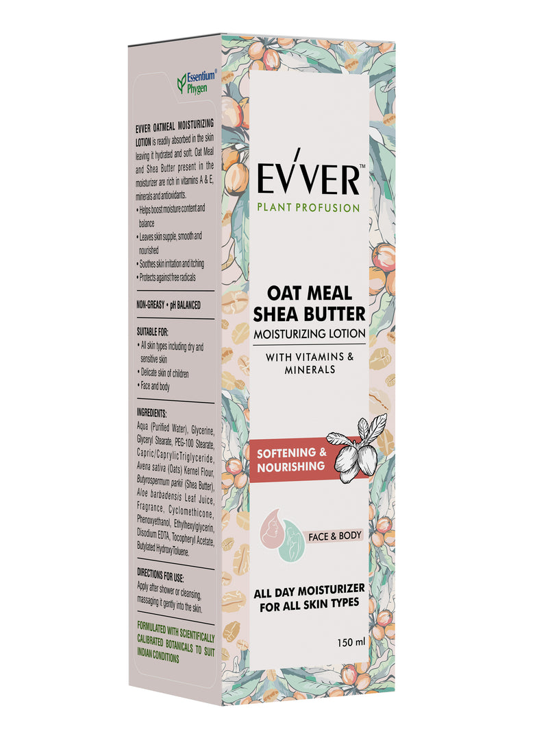 Oatmeal Moisturizing Lotion by EVVER 150ml - SLS Free, Paraben Free