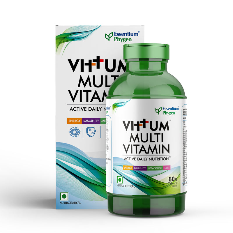 Vittum Multivitamin for Gym and Higher Energy - 60 Tablets, 24 Nutrients