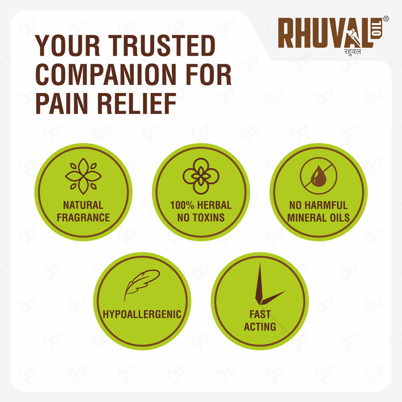 Rhuval Roll on Oil, Joint Pain Oil - 100ml + 10ml