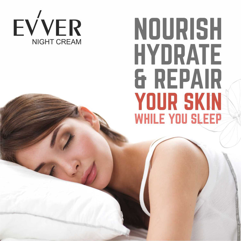 Anti-Aging Night Cream by EVVER - SLS Free, Paraben Free (50g)